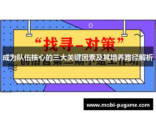 成为队伍核心的三大关键因素及其培养路径解析